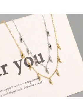 Gift Peppers Tassels 925 Sterling Silver Necklace
