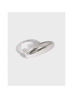 Fashion Geometry Irregular 925 Sterling Silver Adjustable Ring
