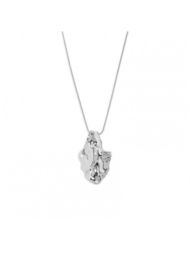 Fashion Irregular Leaf 925 Sterling Silver Necklace