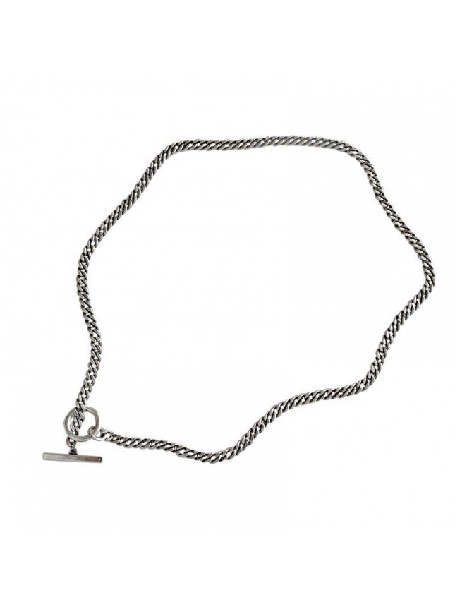 Vintage Geometry Men's OT Chain 925 Sterling Silver Necklace