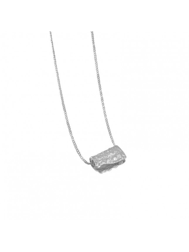 Party Irregular Geometry Block 925 Sterling Silver Necklace