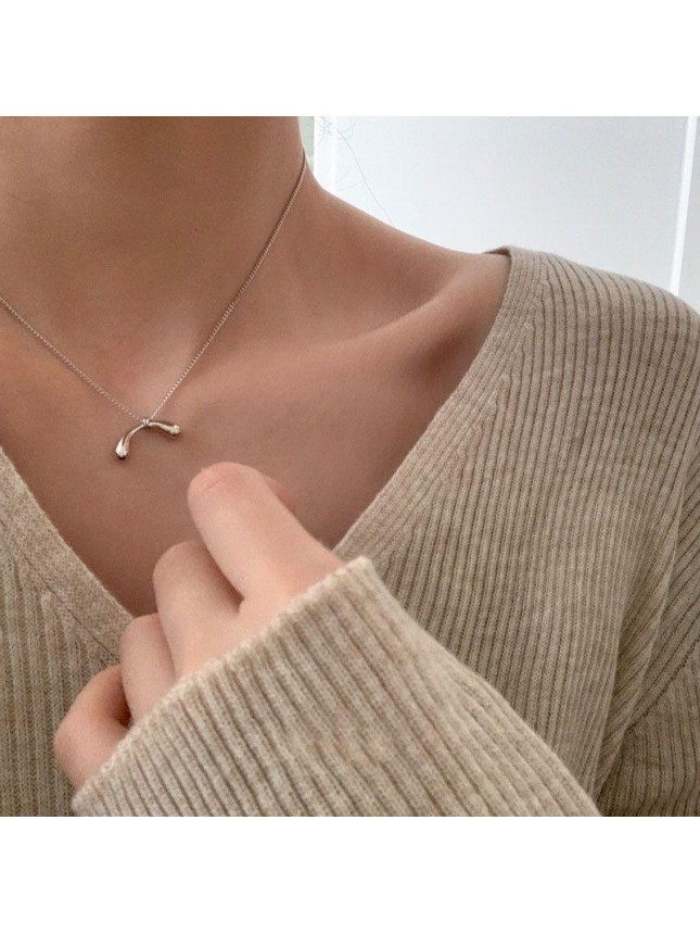 Simple Small Arch 925 Sterling Silver Necklace