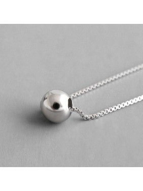 Minimalist Beads Ball 925 Sterling Silver Choker Necklace
