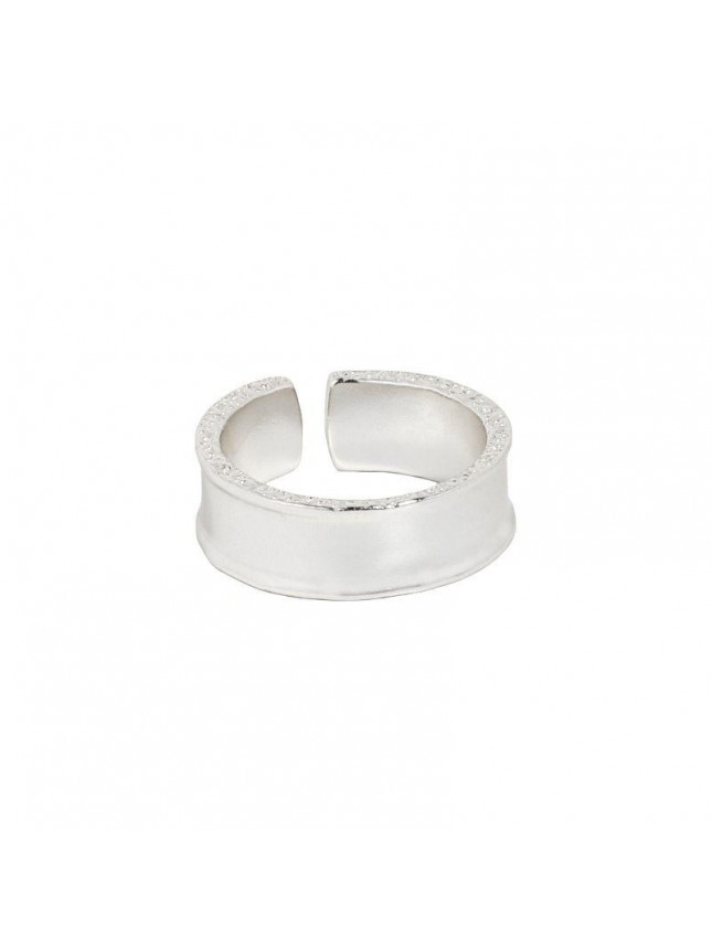 Minimalist Shining Border 925 Sterling Silver Adjustable Ring