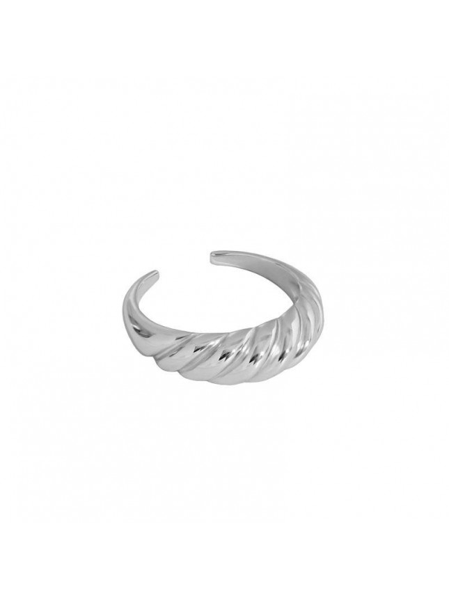 Hot Lady Twisted 925 Sterling Silver Adjustable Ring