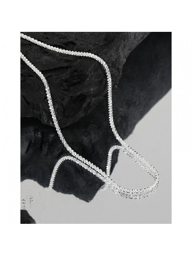 Modern Shining Babysbreath Chain 925 Sterling Silver Necklace