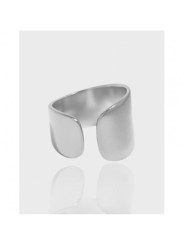 Holiday Wide Geometry Irregular 925 Sterling Silver Adjustable Ring