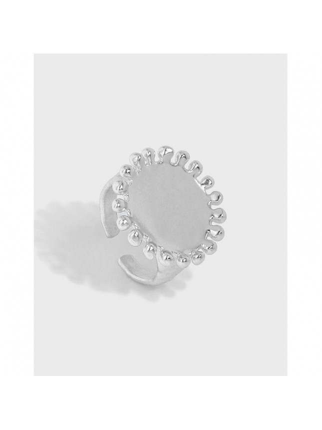 Party Sunflower 925 Sterling Silver Adjustable Ring