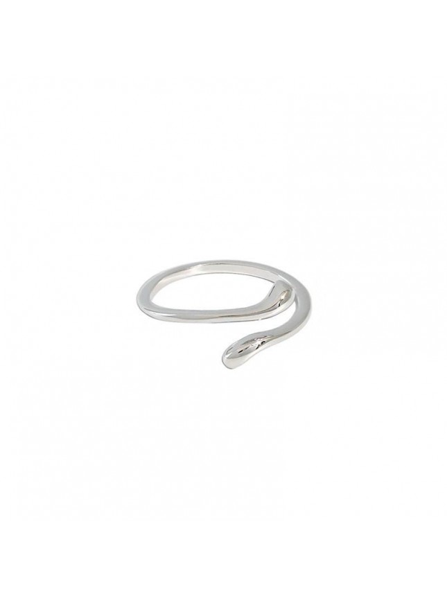 Simple Waterdrop 925 Sterling Silver Adjustable Tail Ring
