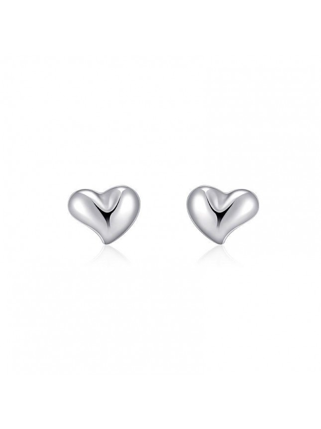 Mini Cute Love Heart Gift 925 Sterling Silver Stud Earrings